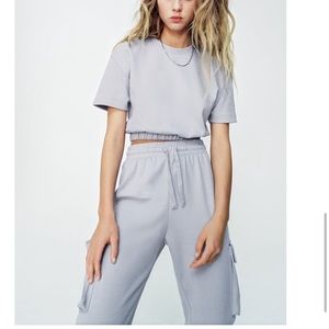 Brand New Trendy Zara Cargo Pants, Size S. Part of Sweat Set.